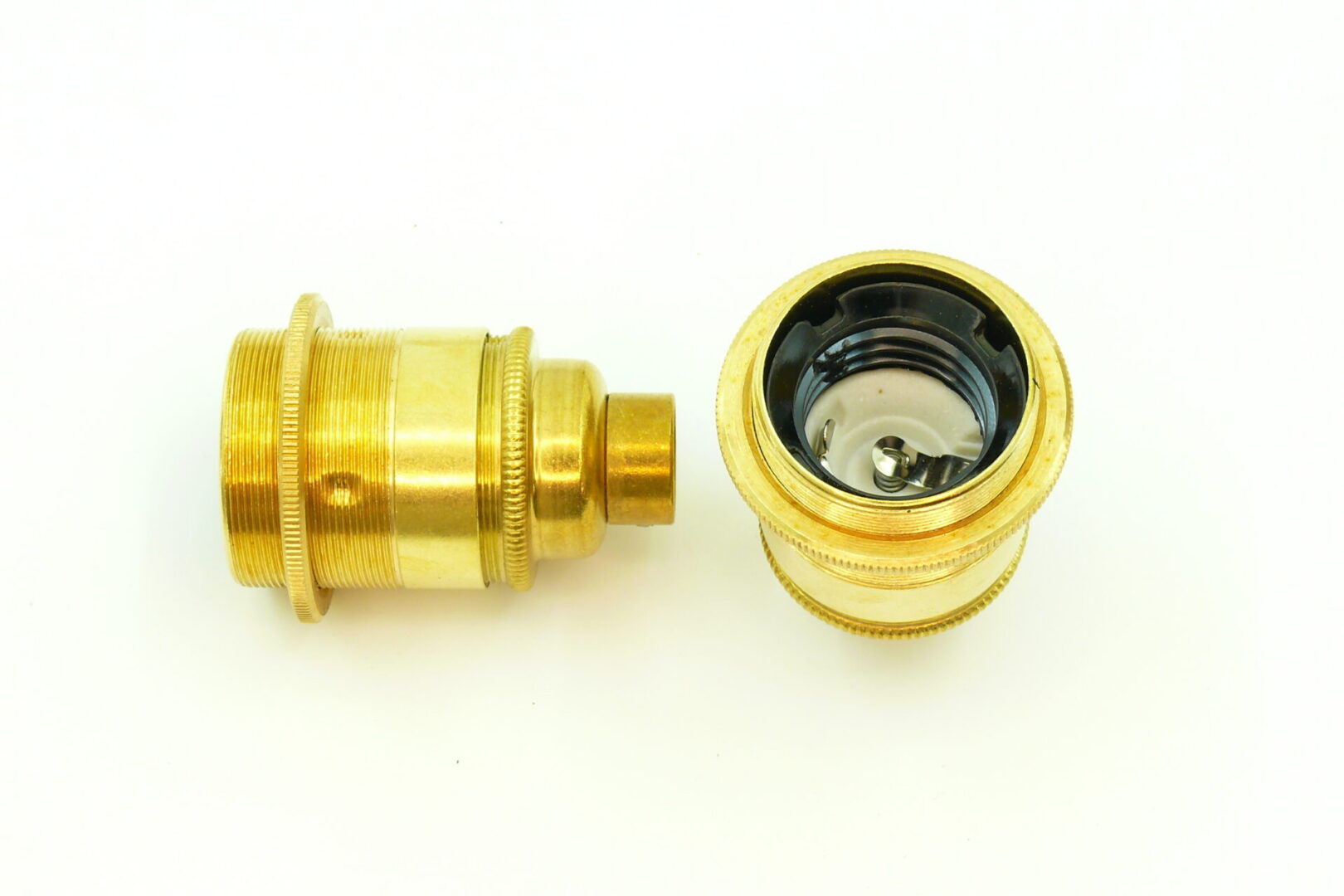 Lampholder with shade ring M16 x 1.5mm pitch - Brass Lampholders ...