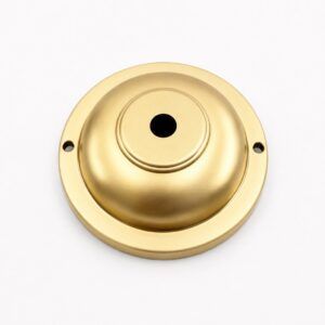 90MM ISLAY CEILING PLATE 1/2" FRONT FIX BRASS SELF COLOUR